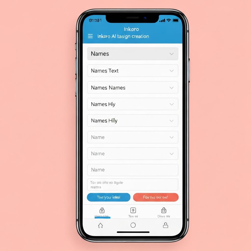 Inkoro App Store Screenshot - Design Interface